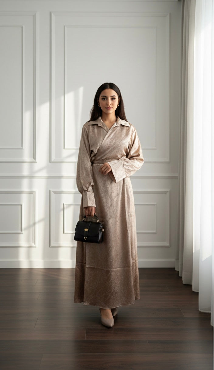 BROCAT BEIGE DRESS