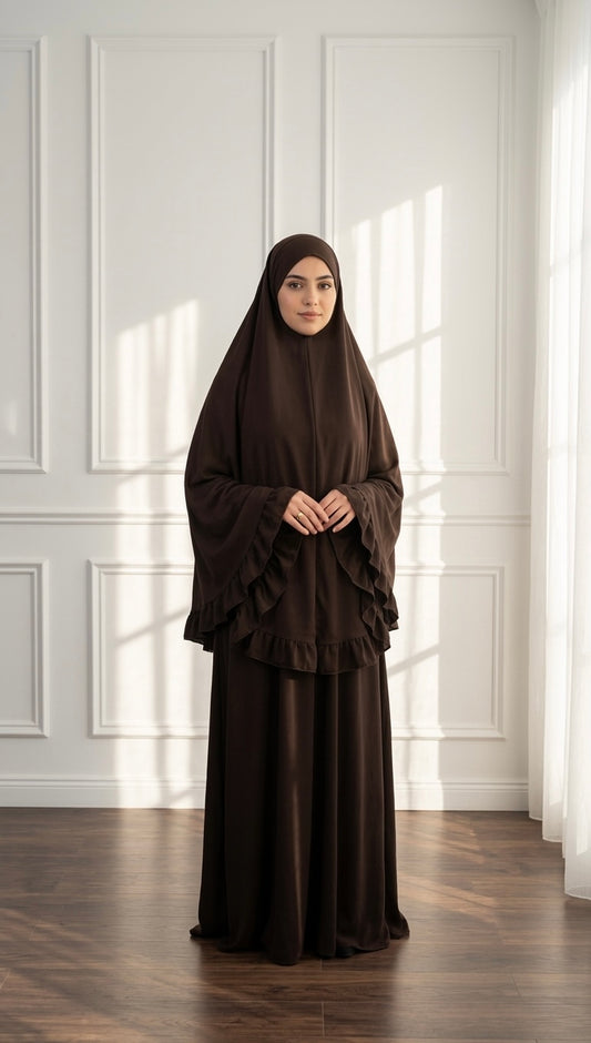 KHIMAAR SET BROWN