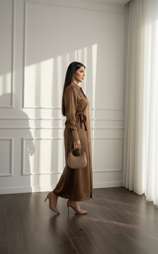 BROCAT BROWN DRESS