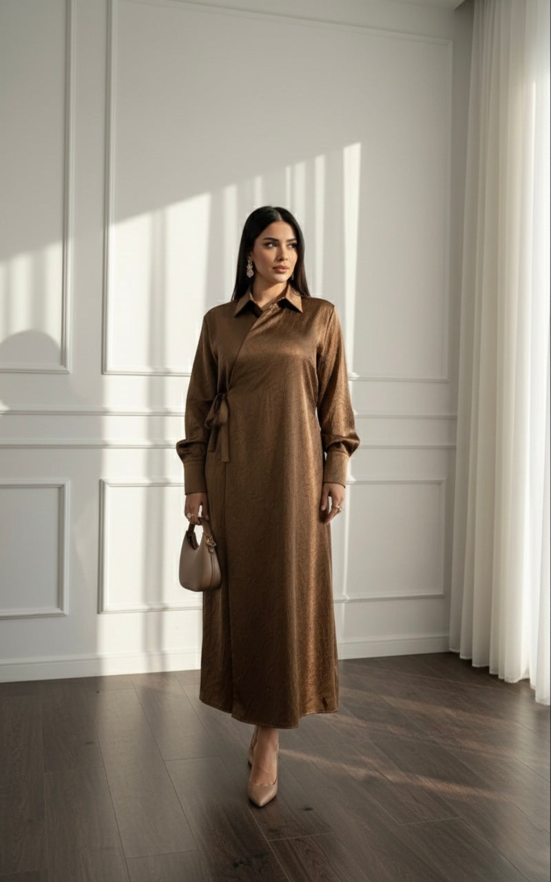 BROCAT BROWN DRESS